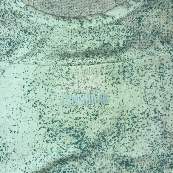 Gymshark Mint Speckled Cropped Tee - Picture 2 of 3